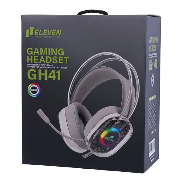 بسته‌بندی اصلی هدست گیمینگ RGB ایلون مدل Eleven GH41