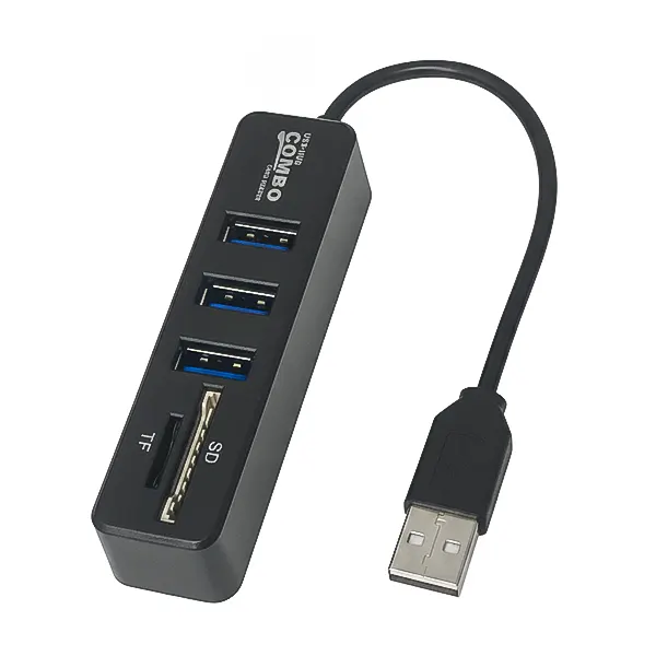 هاب و رم‌ریدر 5 پورت USB 2.0 با شیار SD و TF