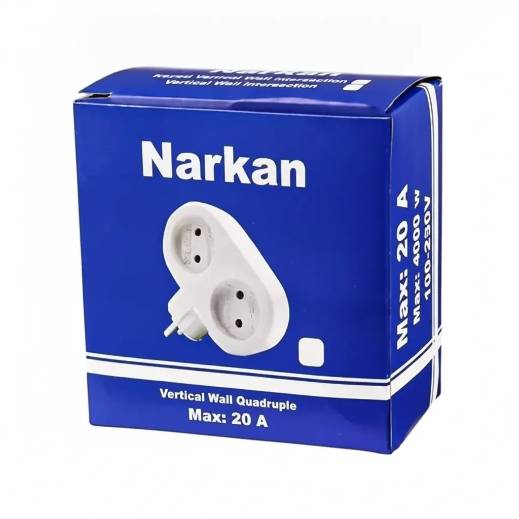 نمای بسته‌بندی و مشخصات فنی چهارخانه دیواری Narkan