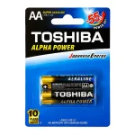 باتری قلمی سوپر آلکالاین TOSHIBA مدل LR6GCH بسته 2 عددی