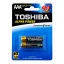 باتری نیم قلمی سوپر آلکالاین TOSHIBA مدل LR03GCH بسته 2 عددی