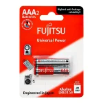باتری نیم قلمی آلکالاین FUJITSU مدل LR03 بسته 2 عددی