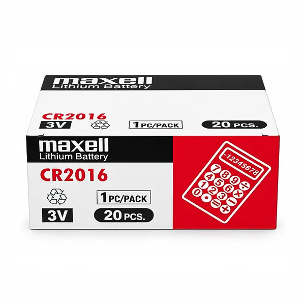 جعبه ۲۰ عددی باتری سکه ای مکسل مدل Maxell CR2016