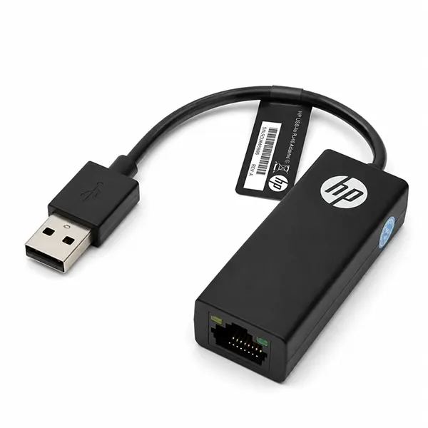 پورت شبکه RJ45 و درگاه USB مبدل شبکه اکسترنال HP