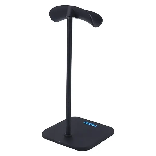 پایه نگهدارنده هدست رپو مدل Rapoo VH-S3 مونتاژ شده روی پس‌زمینه سفید
