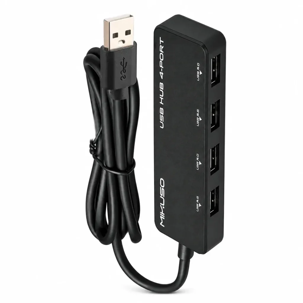 هاب 4 پورت USB 2.0 مدل MIKUSO HUB-010 با کابل 1.2 متر