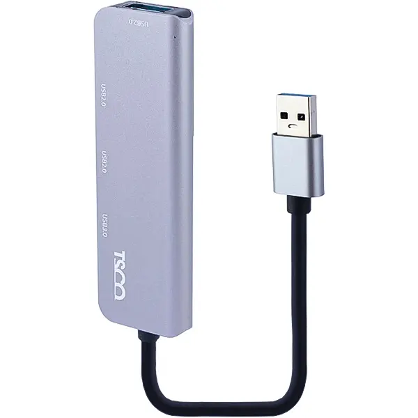 نمای کنار هاب USB تسکو THU 1142 با مشخصات ورودی DC 5V و 0.5 آمپر