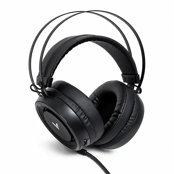 نمای جانبی هدست گیمینگ رپو مدل Rapoo VH500C با نورپردازی دایره‌ای RGB