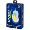 بسته‌بندی ماوس گیمینگ حرفه‌ای ایلون مدل ORBIT با نشانگر مشخصات فنی