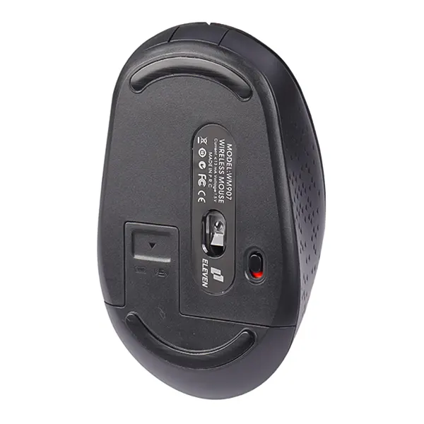ماوس بی سیم سایلنت ایلون مدل WM907 مشکی به همراه دانگل USB نانو