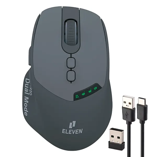 ماوس بی سیم سایلنت شارژی ایلون مدل WM920 به همراه دانگل USB و کابل Type-C