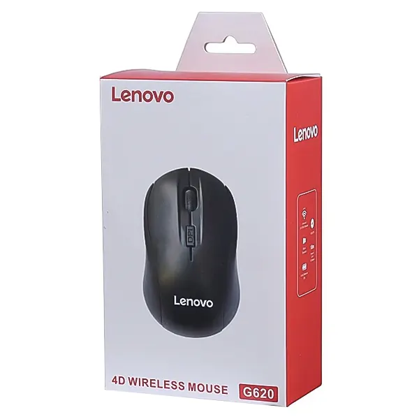 بسته‌بندی جعبه ماوس بی سیم 4D لنوو مدل G620