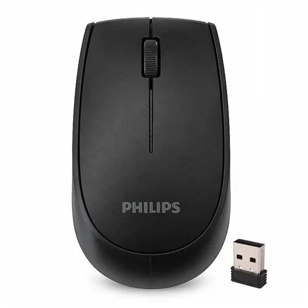 ماوس بی سیم فیلیپس مدل SPK7317 مشکی همراه با دانگل نانو USB
