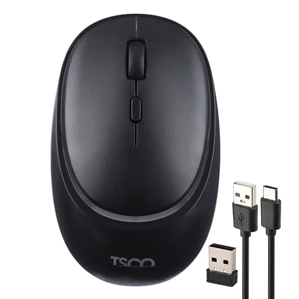 ماوس بی سیم و بلوتوث تسکو مدل TM 794BT به همراه کابل شارژ و دانگل USB