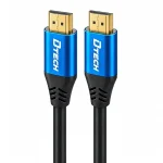 کابل HDMI دی‌تک 4K با کانکتورهای آبی و روکش طلا