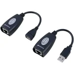 اکستندر USB آنوشان مدل A-821 با پورت RJ45 و USB