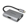 تبدیل تایپ سی به HDMI و VGA هیک‌ویژن مدل DS-1DS04 اصل