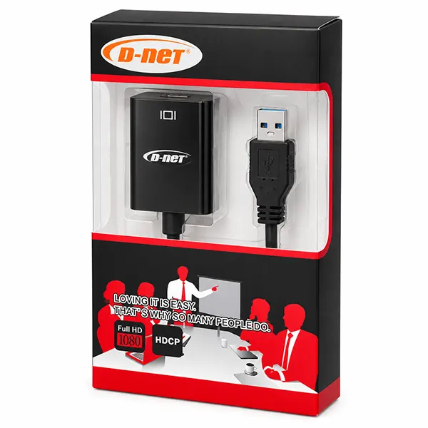 تبدیل USB به HDMI دی نت با کیفیت Full HD 1080P