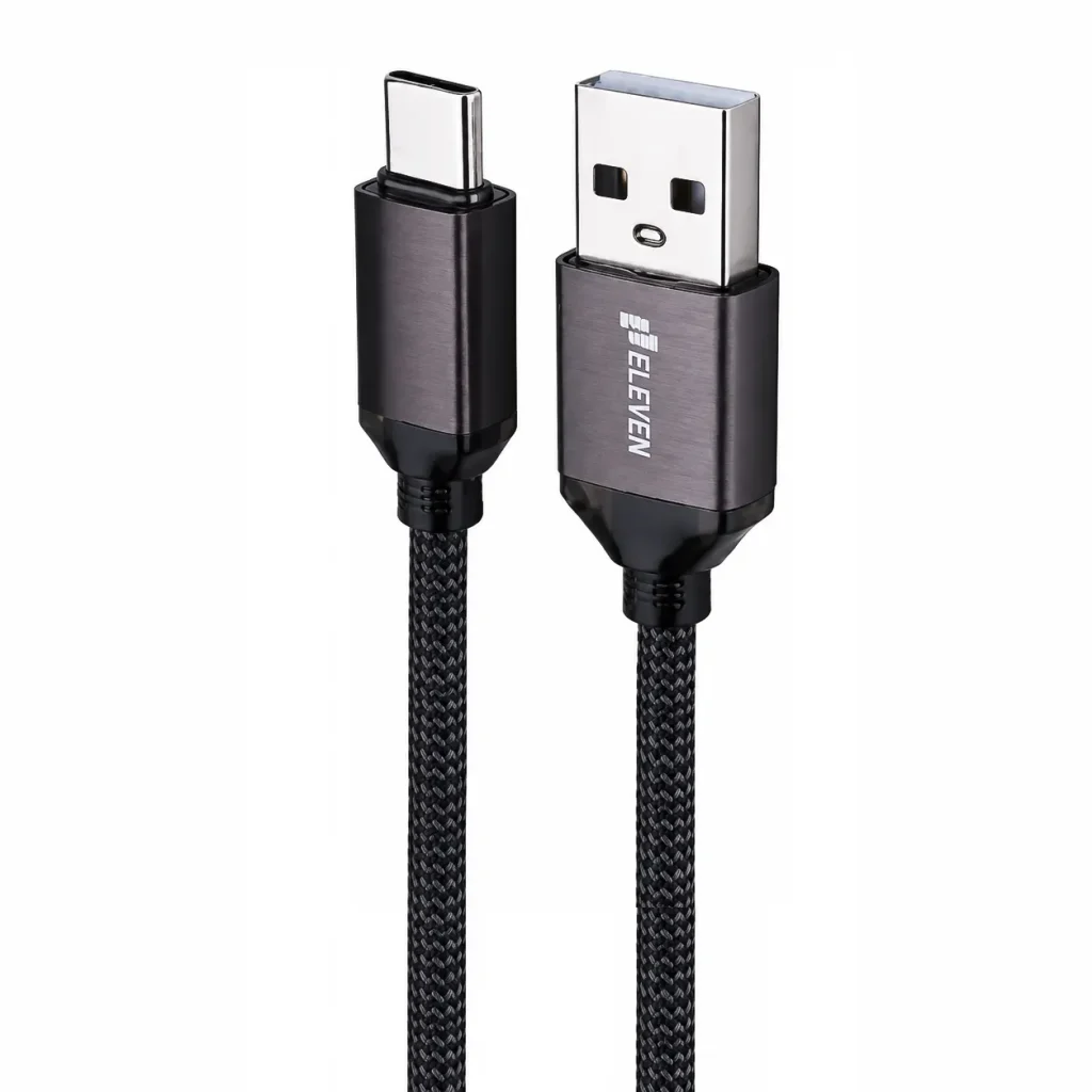 کابل USB به Type-C ایلون مدل TC7 طول یک متر با روکش بافته‌شده