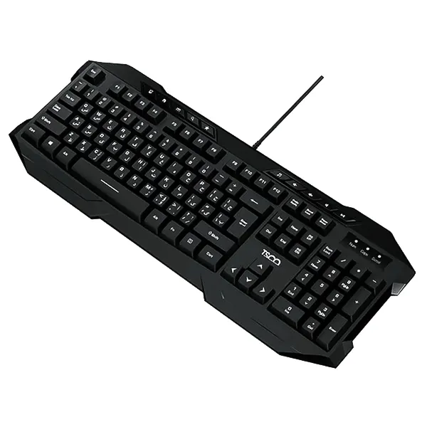 کیبورد سیم دار تسکو مدل TK 8042 با کلیدهای مولتی مدیا و حروف فارسی