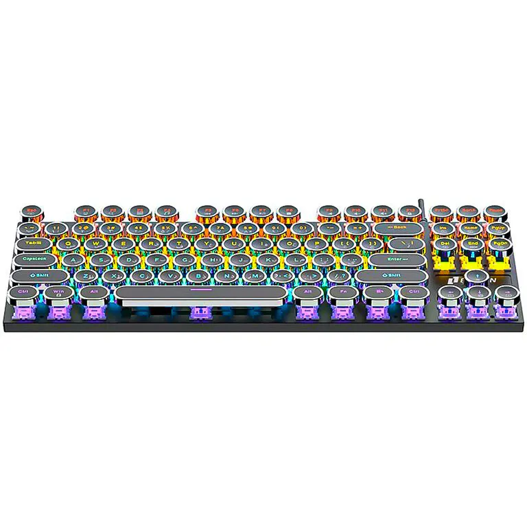 کیبورد مکانیکال گیمینگ ایلون مدل ENIGMA با نورپردازی RGB و کلیدهای گرد