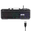 کیبورد گیمینگ پی نت مدل KB-1700 با بدنه فلزی و استند موبایل