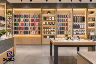 Mobile phone accessory shop decor