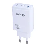 شارژر دیواری 35W (PD و QC3.0) اکسیژن مدل CH-3