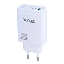 شارژر دیواری 35W (PD و QC3.0) اکسیژن مدل CH-3