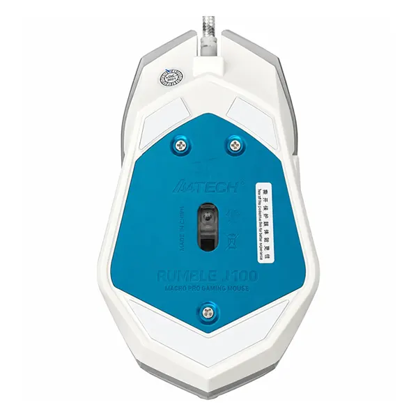 ماوس مخصوص بازی جرتک مدل RUMBLE JR800 رنگ سفید