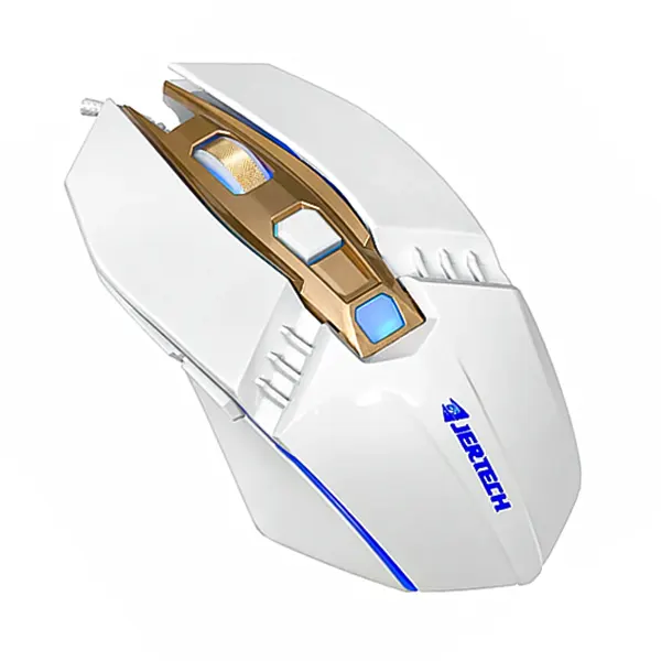 ماوس مخصوص بازی جرتک مدل RUMBLE JR800 رنگ سفید