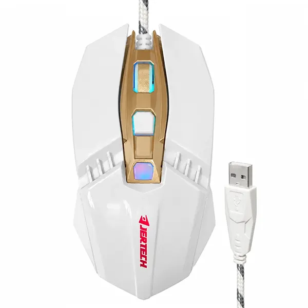 ماوس مخصوص بازی جرتک مدل RUMBLE JR800 رنگ سفید