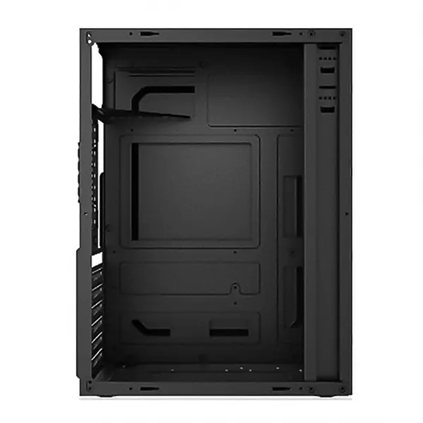 نمای پنل کناری کیس تسکو TC 4486 FA با جایگاه منبع تغذیه، اسلات‌های توسعه PCI و خروجی فن
