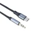 کابل تبدیل جک 3.5mm به Type-C اکسیژن مدل AUX-06 طول 1 متر