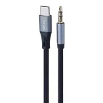 کابل تبدیل جک 3.5mm به Type-C اکسیژن مدل AUX-06 طول 1 متر