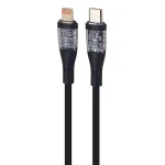 کابل تایپ سی به لایتنینگ شفاف 30W اکسیژن مدل LX-24 طول 1 متر