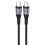 کابل دوسر تایپ سی 66W اکسیژن مدل LX-24 طول 1 متر با نمایشگر جریان