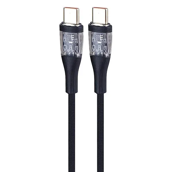 کابل دوسر تایپ سی 66W اکسیژن مدل LX-24 طول 1 متر با نمایشگر جریان