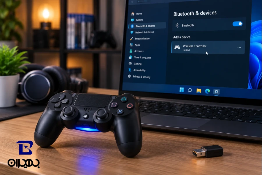 وصل کردن دسته PS4 به کامپیوتر با بلوتوث